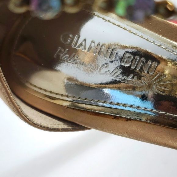Gianni Bini Platinum Collection Jeweled Sandal (S345) - Picture 5 of 6